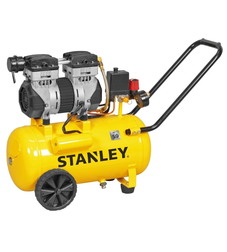 Compressore aria silenziato stanley 24l 1,3hp